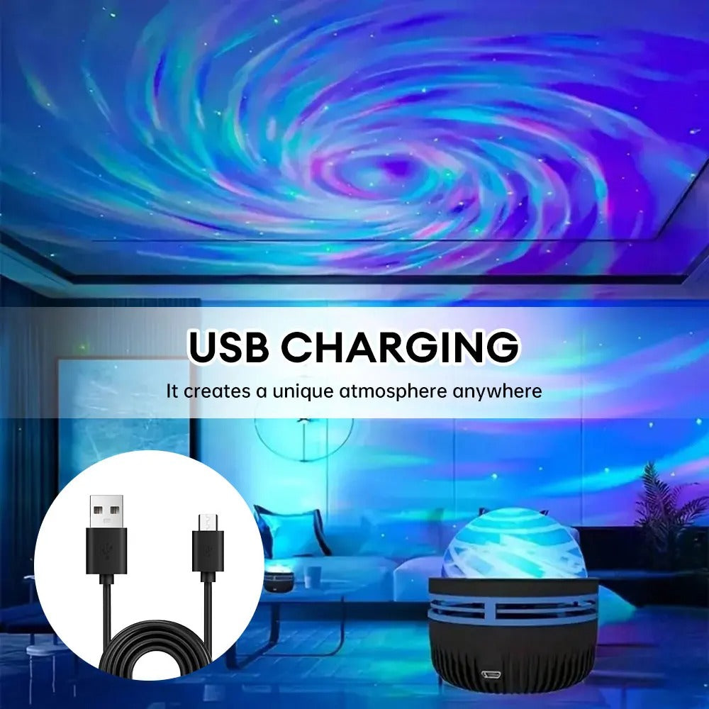 🌌✨ Starry Sky Galaxy Projector – LED Night Light with Remote