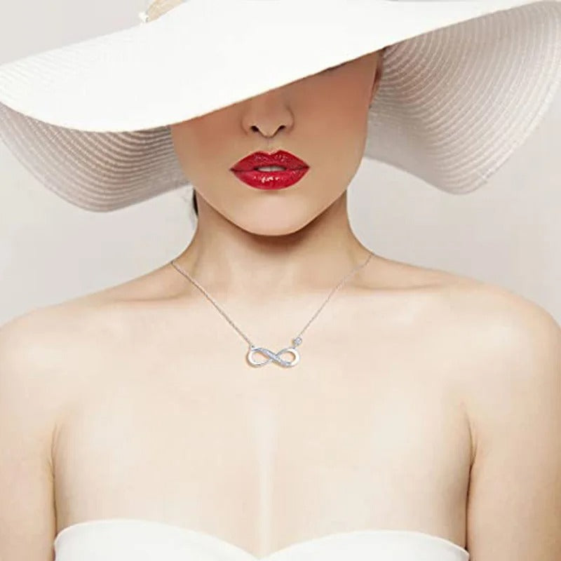 Huitan Silver Zirconia Pendant Necklace – Trendy Daily Jewelry Gift