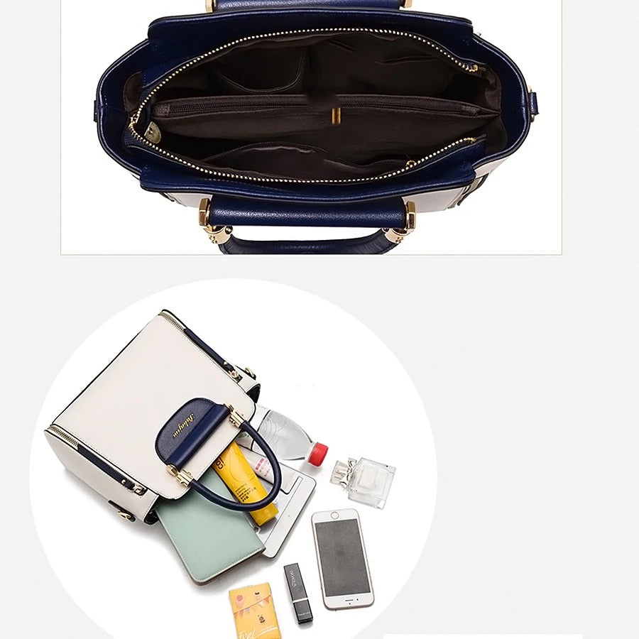 2025 Color-Block Shoulder Bag