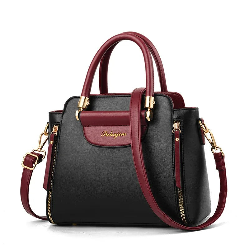 2025 Color-Block Shoulder Bag