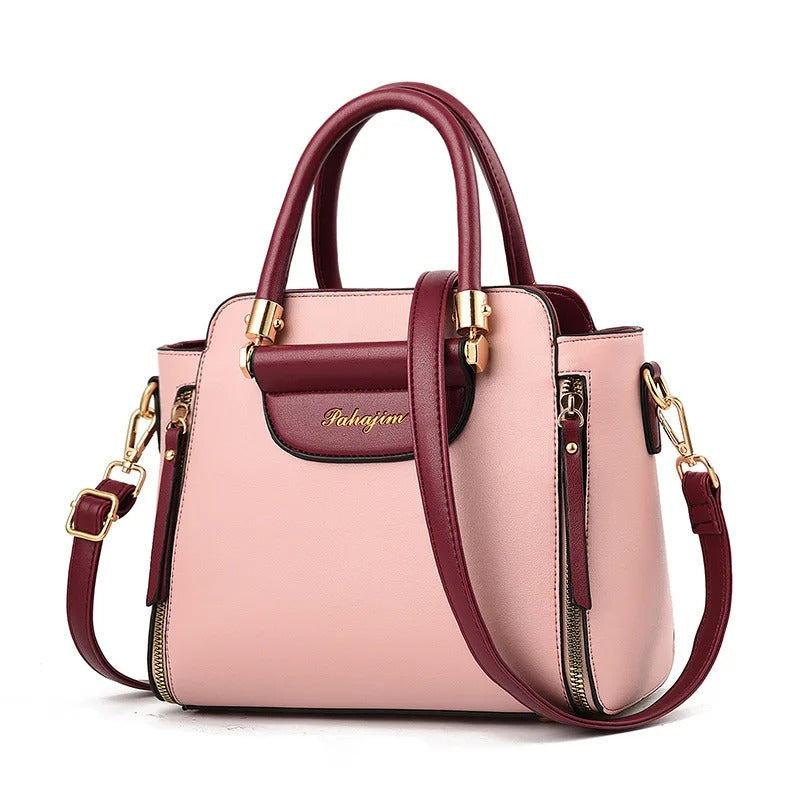 2025 Color-Block Shoulder Bag
