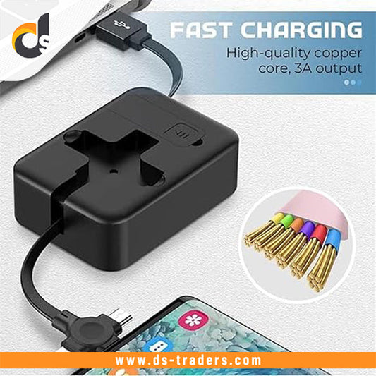 3 in 1 Retractable Triple Charging Box