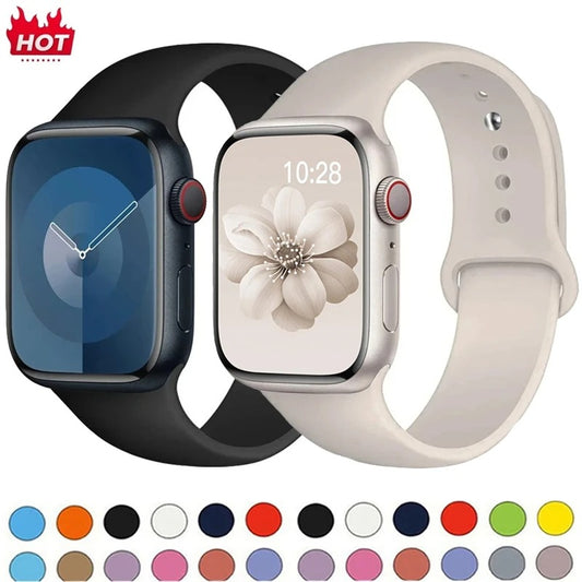 “Apple Watch Silicone Sport Band (38-49mm) – Series 5–11, SE, Ultra 3”