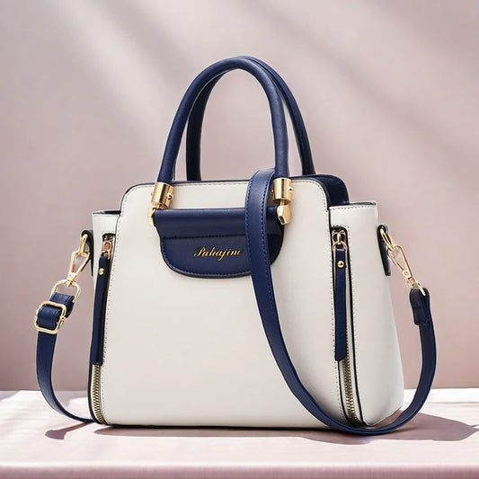 2025 Color-Block Shoulder Bag