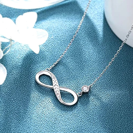 Huitan Silver Zirconia Pendant Necklace – Trendy Daily Jewelry Gift